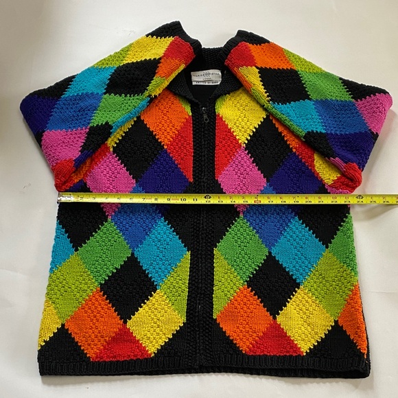 Marisa Christina Multicolor Diamond Cardigan - Picture 10 of 10